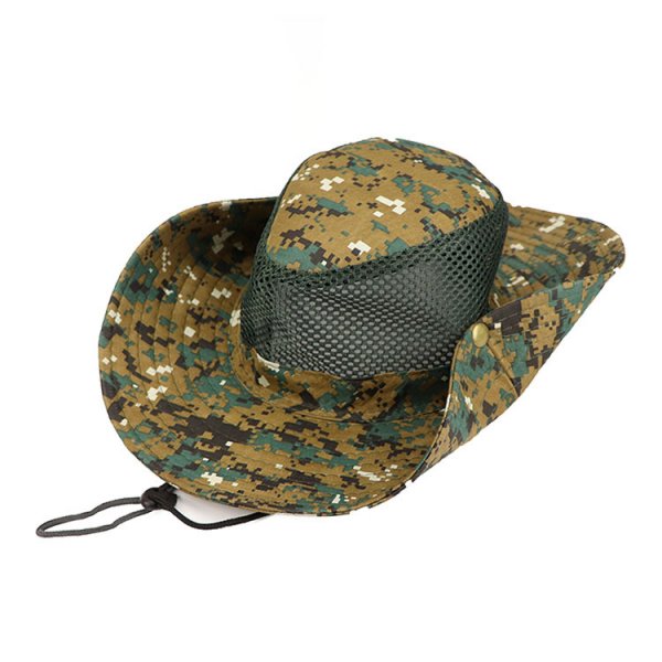 Outdoor Hat Digital Camouflage Hat Fisherman Hat Fishing Hat Sun Visor Big Brim Hat Mountaineering Hat Benni Hat Korea