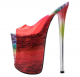 Super High Stiletto Transparent Glass Plastic Slippers