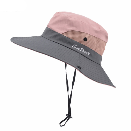 Unisex Summer Foldable Sun Fisherman Hat Men Women Wide Brim Casual Outdoor Travel Beach Sunscreen UV Protection  Sun Hats