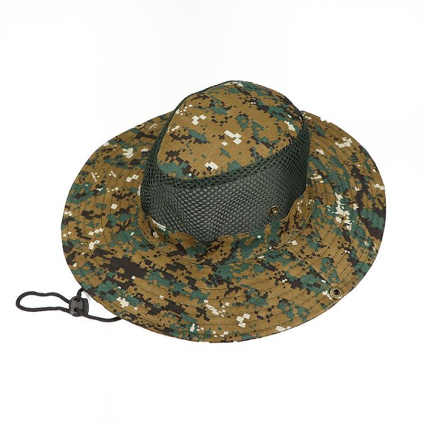 Outdoor Hat Digital Camouflage Hat Fisherman Hat Fishing Hat Sun Visor Big Brim Hat Mountaineering Hat Benni Hat Korea